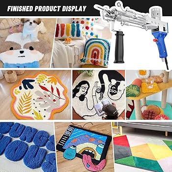 Amazon.co.jp: タフティングガン 2 in 1 カットパイルラグ刺繍機